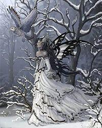 细雪兰庭孤灯摇曳